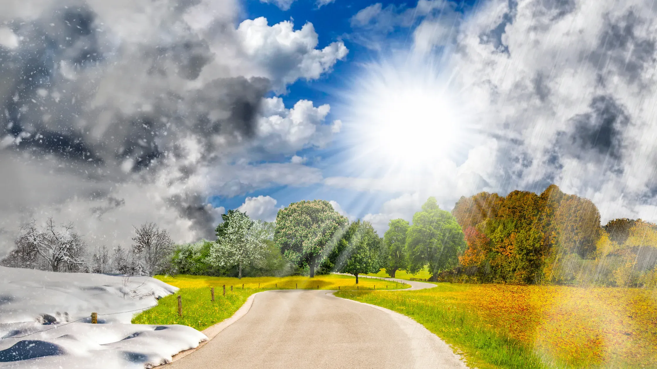 Cuál es el mejor momento para vender el coche con paisaje de invierno a verano.